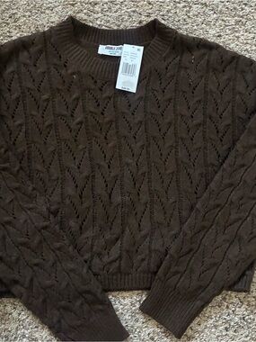 Double Zero Chestnut Cable Knit Pullover